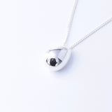 P1268 - 925 silver organic shape pendant
