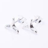 S1057 - 925 silver whaletail stud earrings