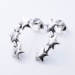 S977 - 925 silver triple star stud earrings