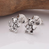 S907 - 925 silver mice stud earrings