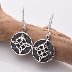 E826 - 925 silver witches knot earrings