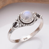 R279 925 silver and moonstone ring