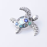 P1275 - 925 silver abalone turtle pendant