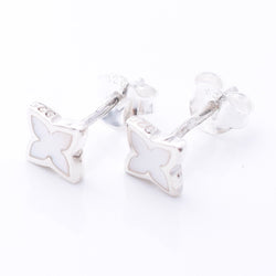 S1077 - 925 silver white mop star stud earrings