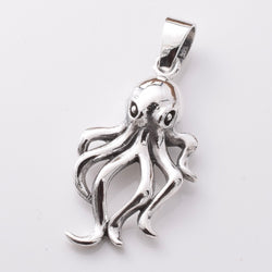 P1142 - 925 silver octopus pendant