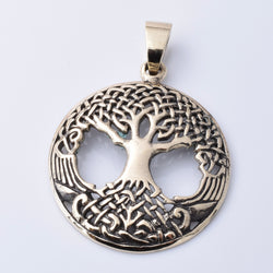 P1289 - Solid bronze tree of life pendant