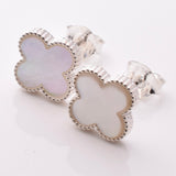 S1006 - 925 silver clover leaf stud earrings