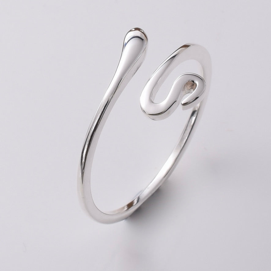 R253 - 925 silver snake ring – Java Designs