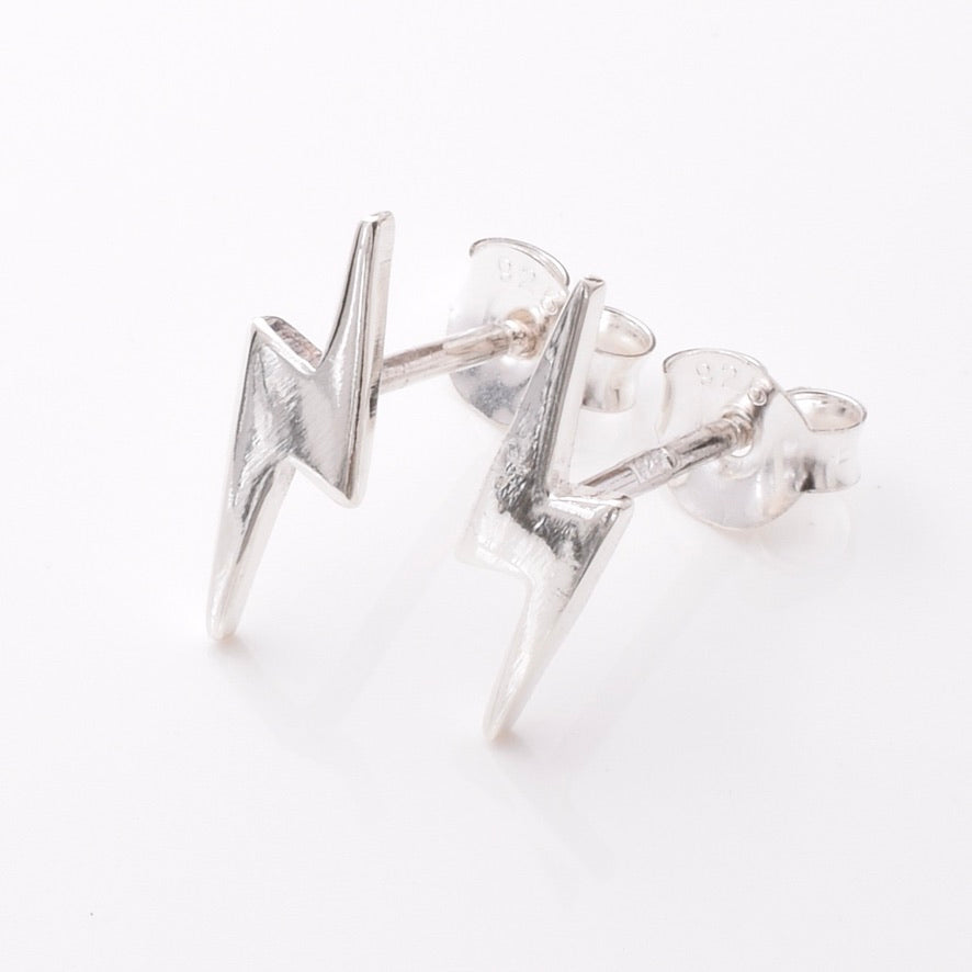 S1003 - 925 silver lightning stud earrings