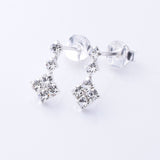 S1073 - 925 silver CZ stud earrings