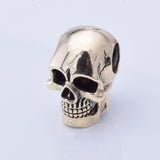 P1285 - Solid bronze Skull pendant