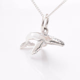 P1081 - 925 silver blue whale pendant