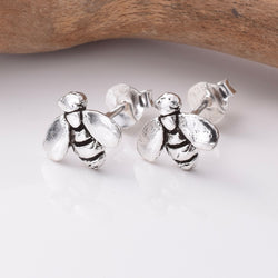 S815 - 925 silver bumble bee stud earrings