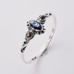 R248 - 925 silver abalone ring