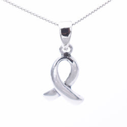P1309 - 925 silver wareness ribbon pendant