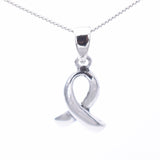 P1309 - 925 silver wareness ribbon pendant