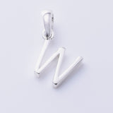 P1335 - W 925 silver initial pendant - W