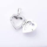 P1304 - 925 silver 15mm heart locket