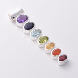 P1032 - 925 silver gemstone chakra pendant