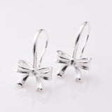 S945 - 925 silver bow earrings