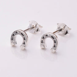 S951 - 925 silver horseshoe stud earrings