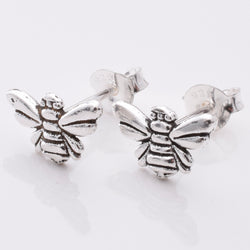 S848 - 925 silver bee stud earrings