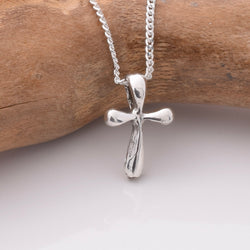 P1117 - 925 silver tiny cross pendant