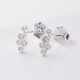 S950 - 925 silver CZ bubbles stud earrings