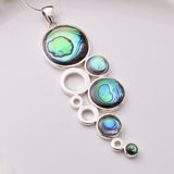 P1180 - 925 silver ascending abalone discs pendant
