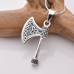 P1058 - 925 silver viking axe pendant