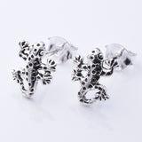 S984 - 925 silver gecko stud earrings
