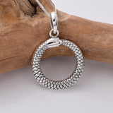 P1011 - 925 silver Ourobos pendant