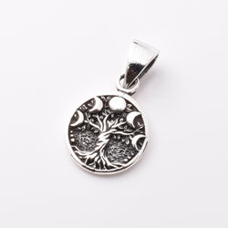 P1199 - 925 silver mother earth pendant