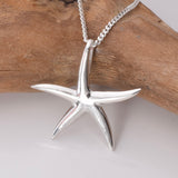 P1129 - 925 silver starfish pendant