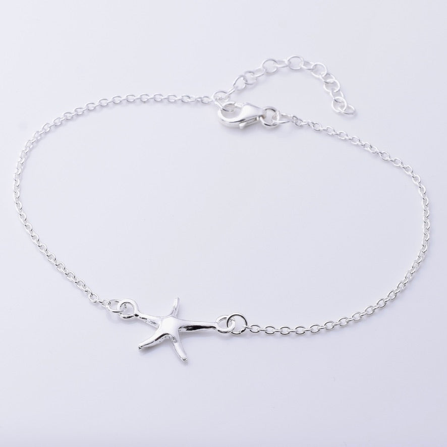 B069 - 925 silver single starfish bracelet