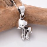 P1002 - 925 silver toadstool pendant