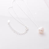 P1086 - 925 silver and freshwater pearl necklace