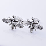 S987 - 925 silver bee design stud earrings