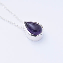 P1358 - 925 silver  teardrop AM pendant
