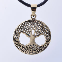 P1289 - Solid bronze tree of life pendant