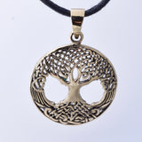 P1289 - Solid bronze tree of life pendant