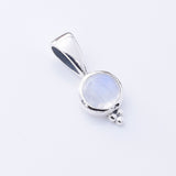 P1347 - 925 silver  small RM round cab pendant