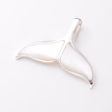 P1090 - 925 silver shell whale tail pendant