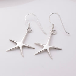 E866 - 925 silver starfish earrings
