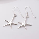 E866 - 925 silver starfish earrings
