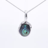 P1252- 925 silver abalone irregular pendant