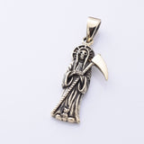 P1333 - Bronze reaper and scythe pendant