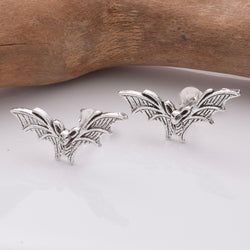 S942 - 925 silver bat stud earrings