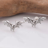 S942 - 925 silver bat stud earrings