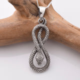P1140 - 925 silver snake pendant